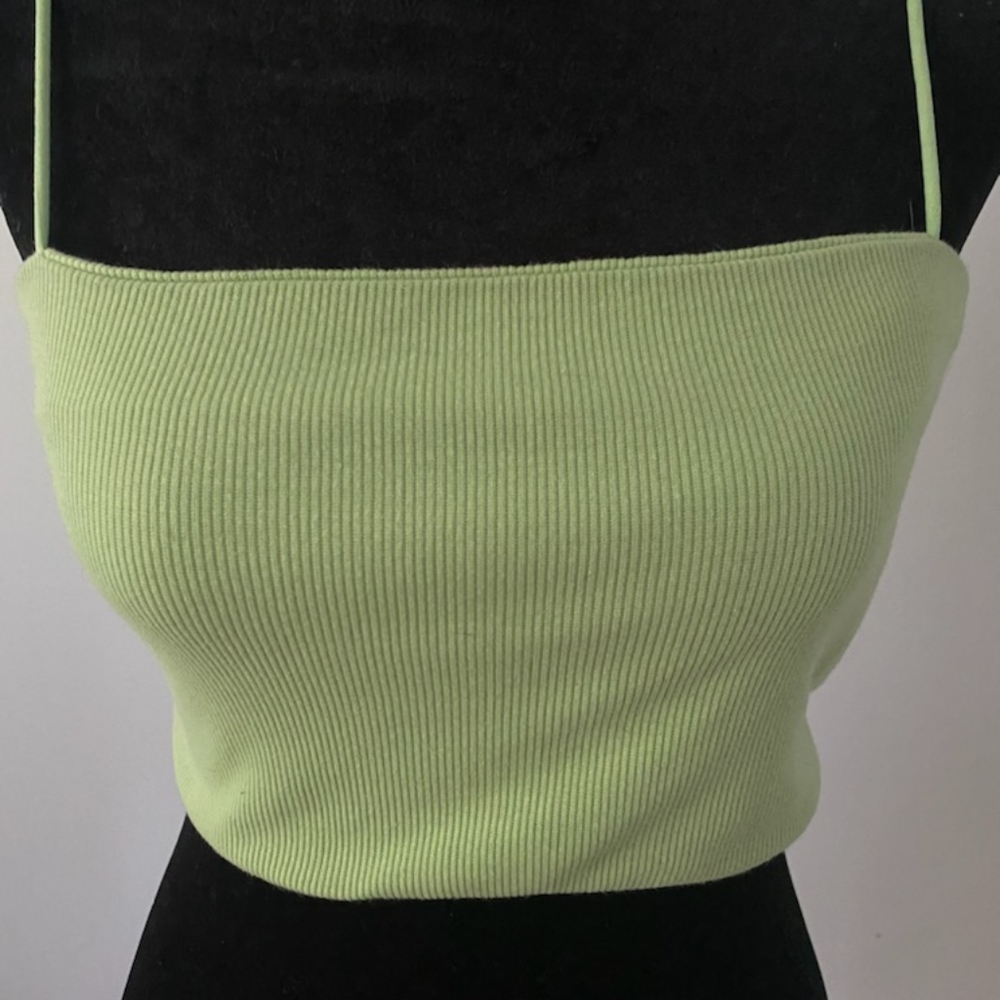 Shein light green crop cami XS